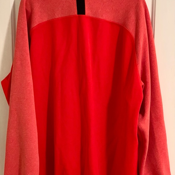 Mens XXL Red Reebok Quarter Zip Fleece - Picture 4 of 4